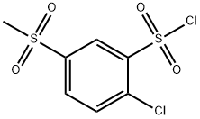 2-CHLORO-5-(METHYLSULFONYL)BENZENESULFONYL CHLORIDE Struktur