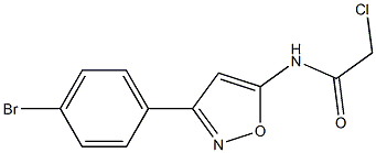 N-(3-(4-BROMOPHENYL)ISOXAZOL-5-YL)-2-CHLOROACETAMIDE Struktur