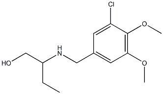 2-((3-CHLORO-4,5-DIMETHOXYBENZYL)AMINO)BUTAN-1-OL Struktur