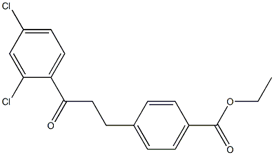 3-(4-CARBOETHOXYPHENYL)-2',4'-DICHLOROPROPIOPHENONE Struktur