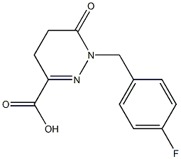 1-(4-FLUOROBENZYL)-6-OXO-1,4,5,6-TETRAHYDROPYRIDAZINE-3-CARBOXYLIC ACID Struktur