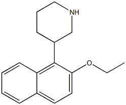 3-(2-ETHOXY-NAPHTHALEN-1-YL)-PIPERIDINE Struktur