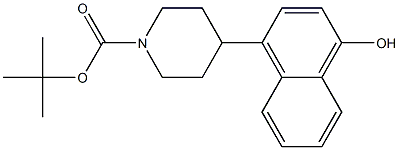 1-BOC-4-(4-HYDROXY-NAPHTHALEN-1-YL)-PIPERIDINE Struktur