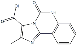 2-METHYL-5-OXO-5,6-DIHYDRO-IMIDAZO[1,2-C]QUINAZOLINE-3-CARBOXYLIC ACID Struktur