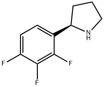 (2R)-2-(2,3,4-TRIFLUOROPHENYL)PYRROLIDINE Struktur