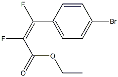 ETHYL (Z)-3-(4-BROMOPHENYL)-2,3-DIFLUORO-2-PROPENOATE Struktur