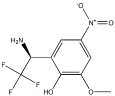 2-((1S)-1-AMINO-2,2,2-TRIFLUOROETHYL)-6-METHOXY-4-NITROPHENOL Struktur