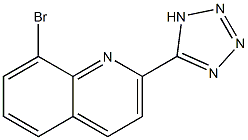 8-BROMO-2-(1H-TETRAZOL-5-YL)QUINOLINE Struktur