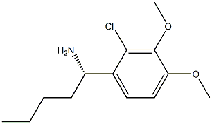 (1S)-1-(2-CHLORO-3,4-DIMETHOXYPHENYL)PENTYLAMINE Struktur