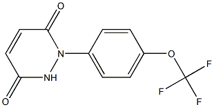 1-(4-TRIFLUOROMETHOXY-PHENYL)-1,2-DIHYDRO-PYRIDAZINE-3,6-DIONE Struktur