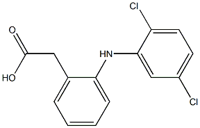 2-[(2,5-DICHLOROPHENYL)AMINO]PHENYLACETIC ACID Struktur