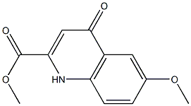 2-QUINOLINECARBOXYLIC ACID, 1,4-DIHYDRO-6-METHOXY-4-OXO-, METHYL ESTER Struktur