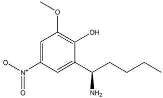 2-((1R)-1-AMINOPENTYL)-6-METHOXY-4-NITROPHENOL Struktur