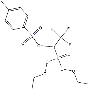 1-(DIETHOXYPHOSPHORYL)-2,2,2-TRIFLUOROETHYL 4-METHYLBENZENESULFONATE Struktur