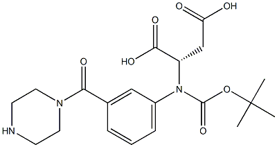 BOC-ASP(4-PHENYLPIPERAZIDE)-OH Struktur