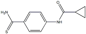 N-[4-(AMINOCARBONOTHIOYL)PHENYL]CYCLOPROPANECARBOXAMIDE Struktur