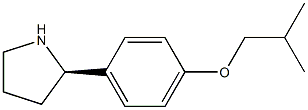 1-((2R)PYRROLIDIN-2-YL)-4-(2-METHYLPROPOXY)BENZENE Struktur