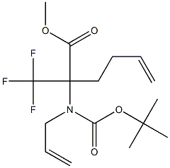 METHYL 2-[ALLYL(TERT-BUTOXYCARBONYL)AMINO]-2-(TRIFLUOROMETHYL)HEX-5-ENOATE Struktur