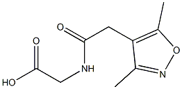 [[(3,5-DIMETHYLISOXAZOL-4-YL)ACETYL]AMINO]ACETIC ACID Struktur