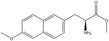 METHYL (2S)-2-AMINO-3-(6-METHOXY(2-NAPHTHYL))PROPANOATE Struktur