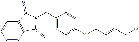 2-[4-(4-BROMO-BUT-2-ENYLOXY)-BENZYL]-ISOINDOLE-1,3-DIONE Struktur