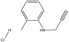 PROP-2-YNYL-O-TOLYL-AMINE HYDROCHLORIDE Struktur