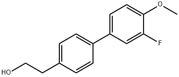 4-(3-FLUORO-4-METHOXYPHENYL)PHENETHYL ALCOHOL Struktur