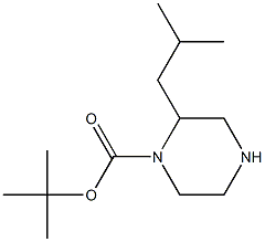 2-ISOBUTYL-PIPERAZINE-1-CARBOXYLIC ACID TERT-BUTYL ESTER Struktur