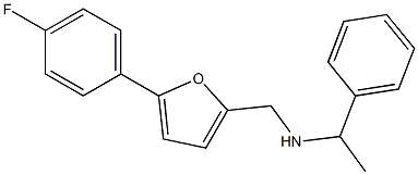 N-((5-(4-FLUOROPHENYL)-2-FURYL)METHYL)-1-PHENYLETHANAMINE Struktur