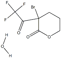 A-BROMO-A-TRIFLUOROACETYL-D-VALEROLACTONE, HYDRATE Struktur