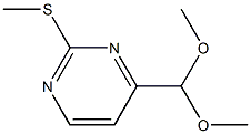 4-DIMETHOXYMETHYL-2-METHYLSULFANYL-PYRIMIDINE Struktur