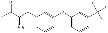 METHYL (2R)-2-AMINO-3-(3-[3-(TRIFLUOROMETHYL)PHENOXY]PHENYL)PROPANOATE Struktur