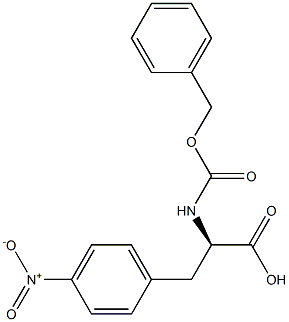 (R)-2-(CARBOBENZYLOXYAMINO)-3-(4-NITROPHENYL)PROPANOIC ACID Struktur