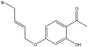 1-[4-(4-BROMO-BUT-2-ENYLOXY)-2-HYDROXY-PHENYL]-ETHANONE Struktur