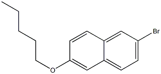 2-BROMO-6-(PENTYLOXY)NAPHTHALENE Struktur