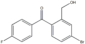 4-BROMO-4'-FLUORO-2-(HYDROXYMETHYL)-BENZOPHENONE Struktur