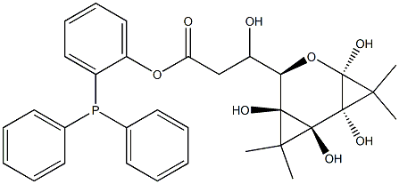 2-(1,2:3,4-DIISOPROPYLIDEN-ALPHA-D-GALACTO-PYRANOS-6-YL)-ACETIC ACID 2-DIPHENYL-PHOSPHANYL-PHENYL ESTER Struktur