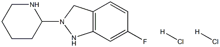 6-FLUORO-2-PIPERIDIN-2-YL-3H-INDAZOLE DIHYDROCHLORIDE Struktur