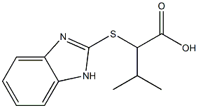 2-(1H-BENZIMIDAZOL-2-YLTHIO)-3-METHYLBUTANOIC ACID Struktur