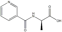 (2R)-2-[(PYRIDIN-3-YLCARBONYL)AMINO]PROPANOIC ACID Struktur