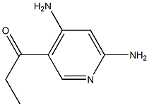 1-(4,6-DIAMINOPYRIDIN-3-YL)PROPAN-1-ONE Struktur