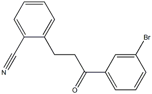 3'-BROMO-3-(2-CYANOPHENYL)PROPIOPHENONE Struktur