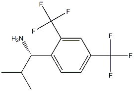 (1S)-1-[2,4-BIS(TRIFLUOROMETHYL)PHENYL]-2-METHYLPROPYLAMINE Struktur