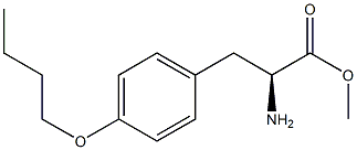 METHYL (2S)-2-AMINO-3-(4-BUTOXYPHENYL)PROPANOATE Struktur