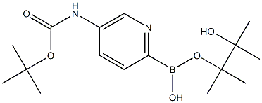 5-TERT-BUTYLOXYCARBONYLAMINOPYRIDINE-2-BORONIC ACID PINACOL ESTER Struktur