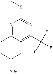 6-AMINO-5,6,7,8-TETRAHYDRO-2-METHYLTHIO-4-(TRIFLUOROMETHYL)QUINAZOLINE Struktur