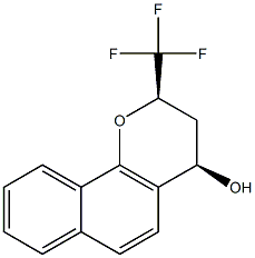 CIS-2-(TRIFLUOROMETHYL)BENZO-[H]-CHROMANE-4-OL Struktur