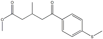 METHYL 5-(4-METHYLTHIOPHENYL)-3-METHYL-5-OXOVALERATE Struktur