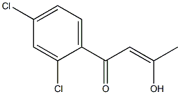 (2Z)-1-(2,4-DICHLOROPHENYL)-3-HYDROXYBUT-2-EN-1-ONE Struktur