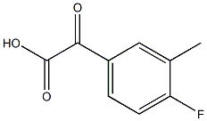 4-FLUORO-3-METHYLBENZOYLFORMIC ACID Struktur